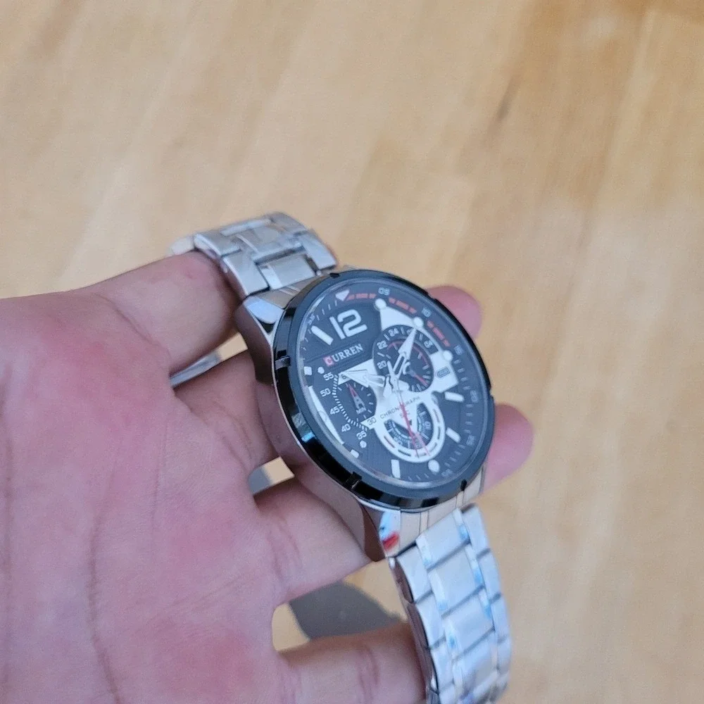 CURREN Stylish Chronograph Stainless‎ Steel Watch for Men